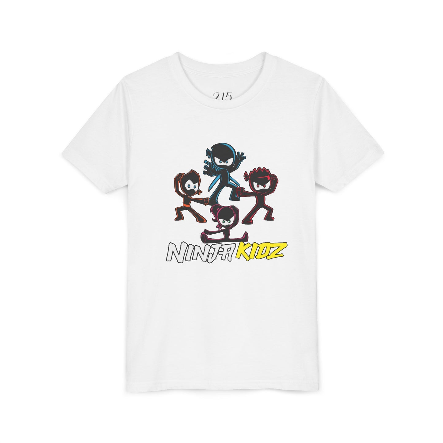 Ninja Kidz Youth Short Sleeve Tee - Fun Cartoon Graphic T-Shirt for Boys and Girls