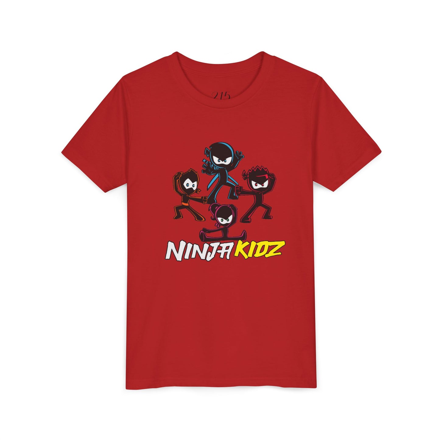 Ninja Kidz Youth Short Sleeve Tee - Fun Cartoon Graphic T-Shirt for Boys and Girls
